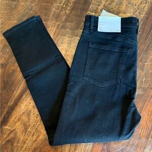 ✨NWT LOFT The Skinny High Rise Black Denim Skinny Jeans Sz 30